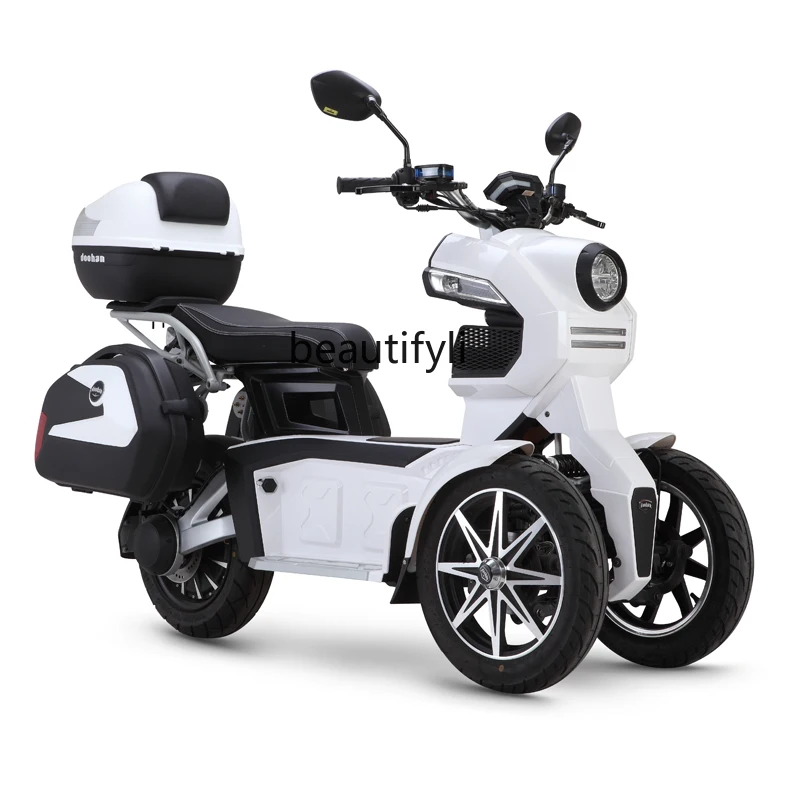 Electric Motorcycle Double Front Wheel Electric Toy Motorcycle Three-Wheel Lithium Power 60V