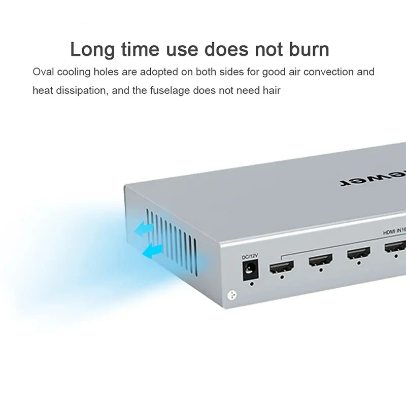 Imagem -06 - Multi-visualizador Quádruplo Hdmi 4k Saída 16x1 Interruptor sem Emenda Divisor de Tela Esquerda e Direita Tela para Cima e para Baixo 16 em Fora