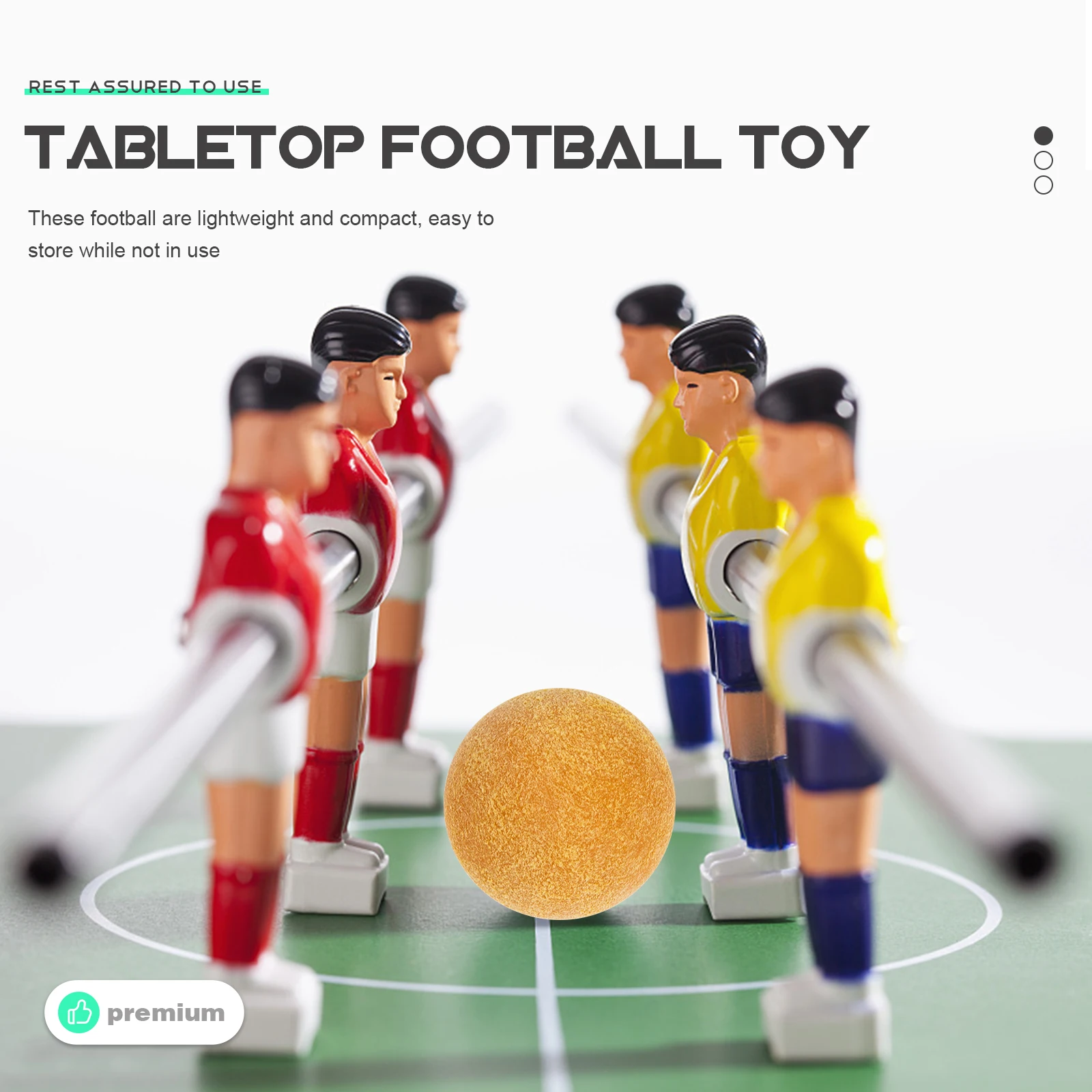 

3 Pcs Foosball Balls Table Soccer Game Foosballs Replacements Accessories Major