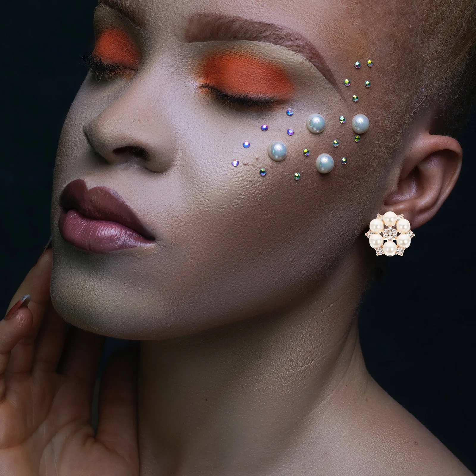 

30Pcs Pearl Flower Button DIY Crafts Making Accessories Safe Durable Materials Exquisite Fashionable Decor Jewelry