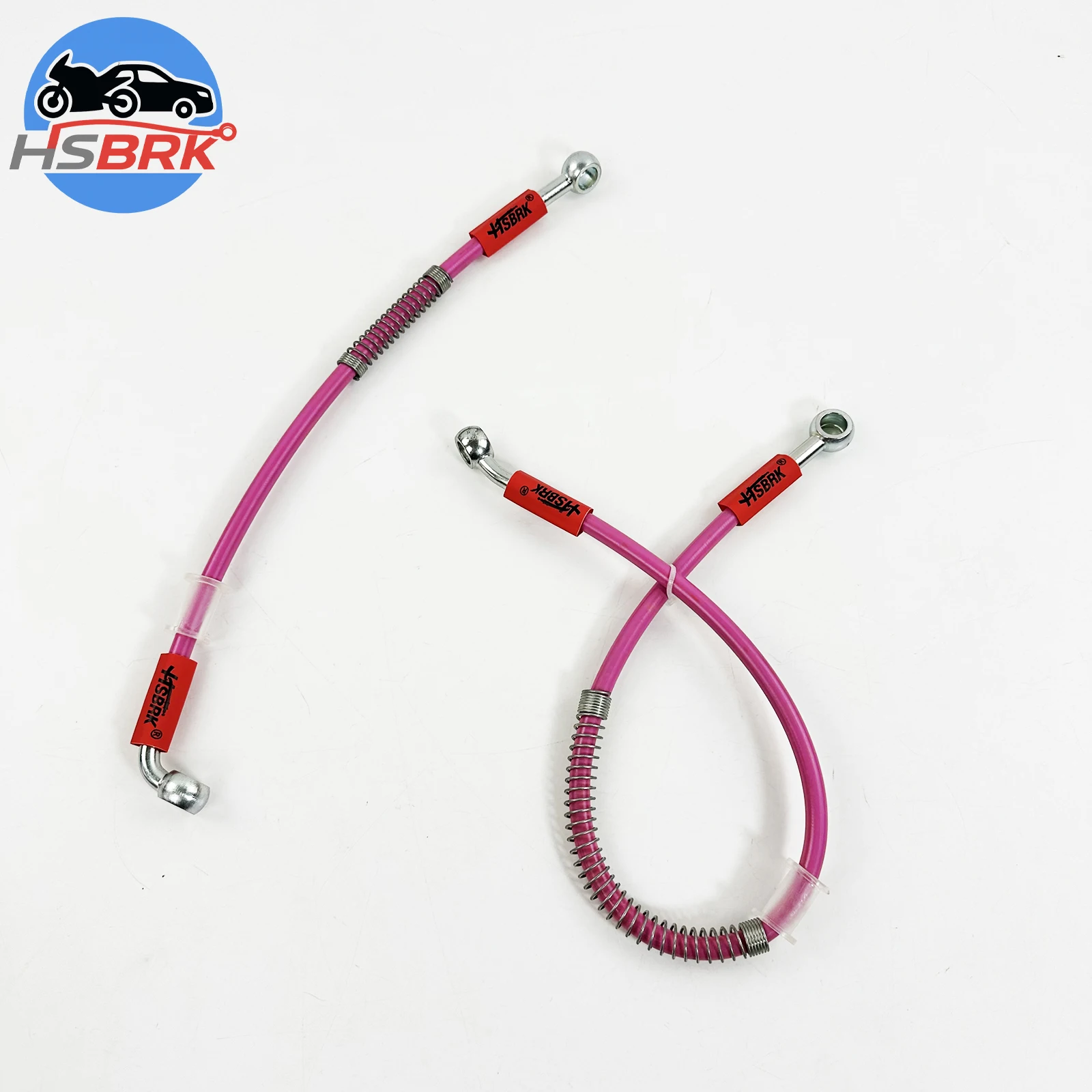 

Pink Nylon 10-200CM Universal for Car Motorcycle Modification Performance Stainless Steel Braided Brake Hose Kit Brake Line
