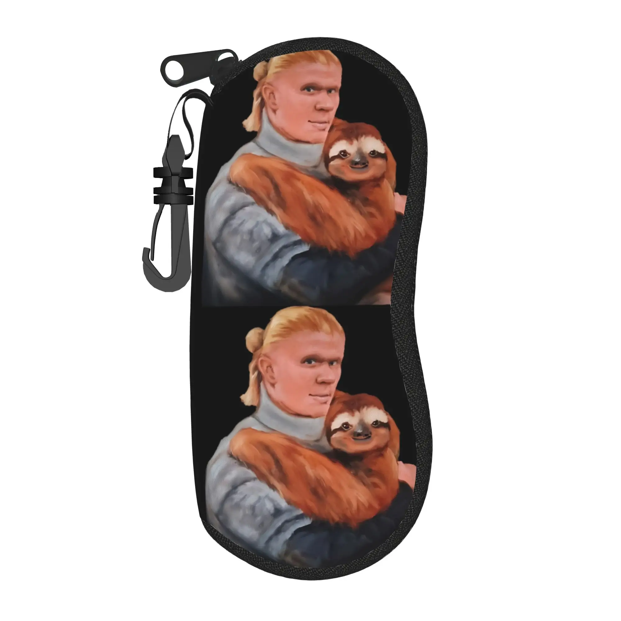 Haalands Sloth Glasses Case Unisex Portable Accessories Soccer Football Glasses Box Vintage Eye Contacts Case