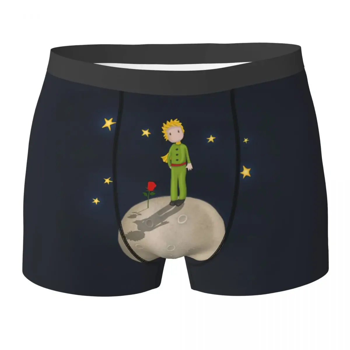 Men The Little Prince Valentina Hramov Underwear Le Petit Prince Funny Boxer Briefs Shorts Panties Male Soft Underpant Plus Size