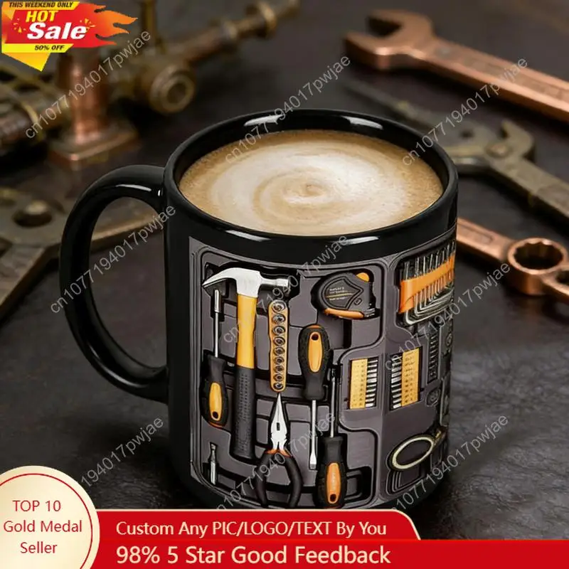 

Unique Mechanic Gift Mug | Funny Toolbox Design | 11oz Coffee Cup | Auto Mechanic Birthday/Holiday/Christmas Present