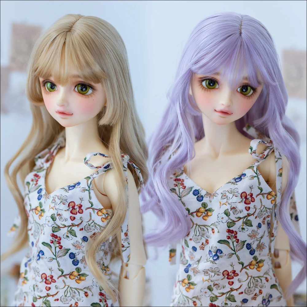 HOT BJD Doll Wigs 1/8 1/6 1/4 1/3 Gentle Long Curls 6 Colors DD MSD YOSD Color Wig Doll accessories