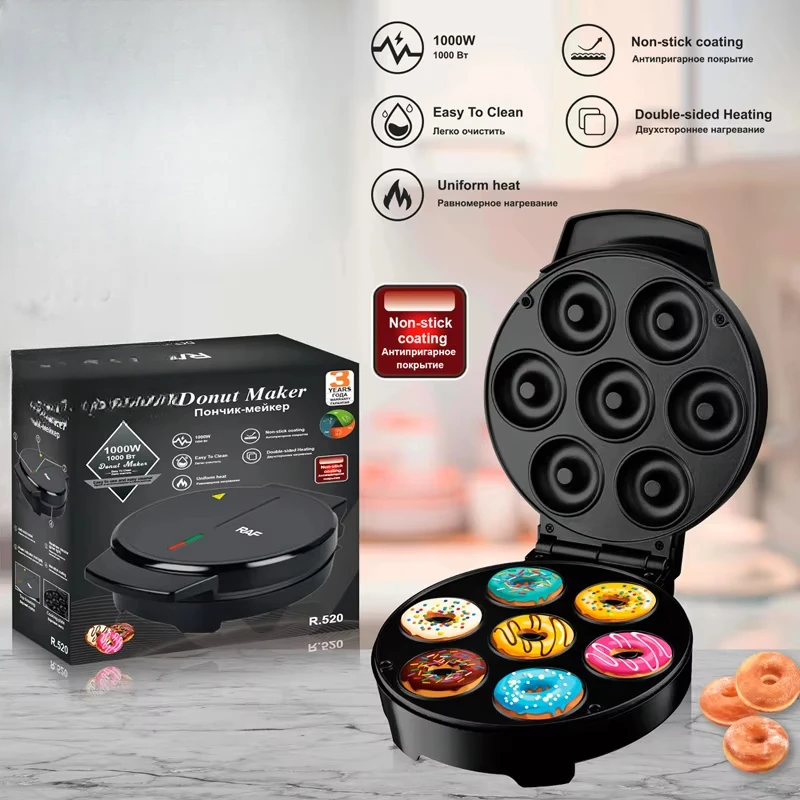 Automatic non-stick snack dessert donut machine