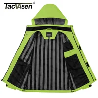 TACVASEN-Vestes Légères pour Homme, Doublure en Maille, Imperméable, Veste de Pluie, Pêche en Plein Air, Randonnée, Coupe-Vent Homme, Printemps, Automne 3
