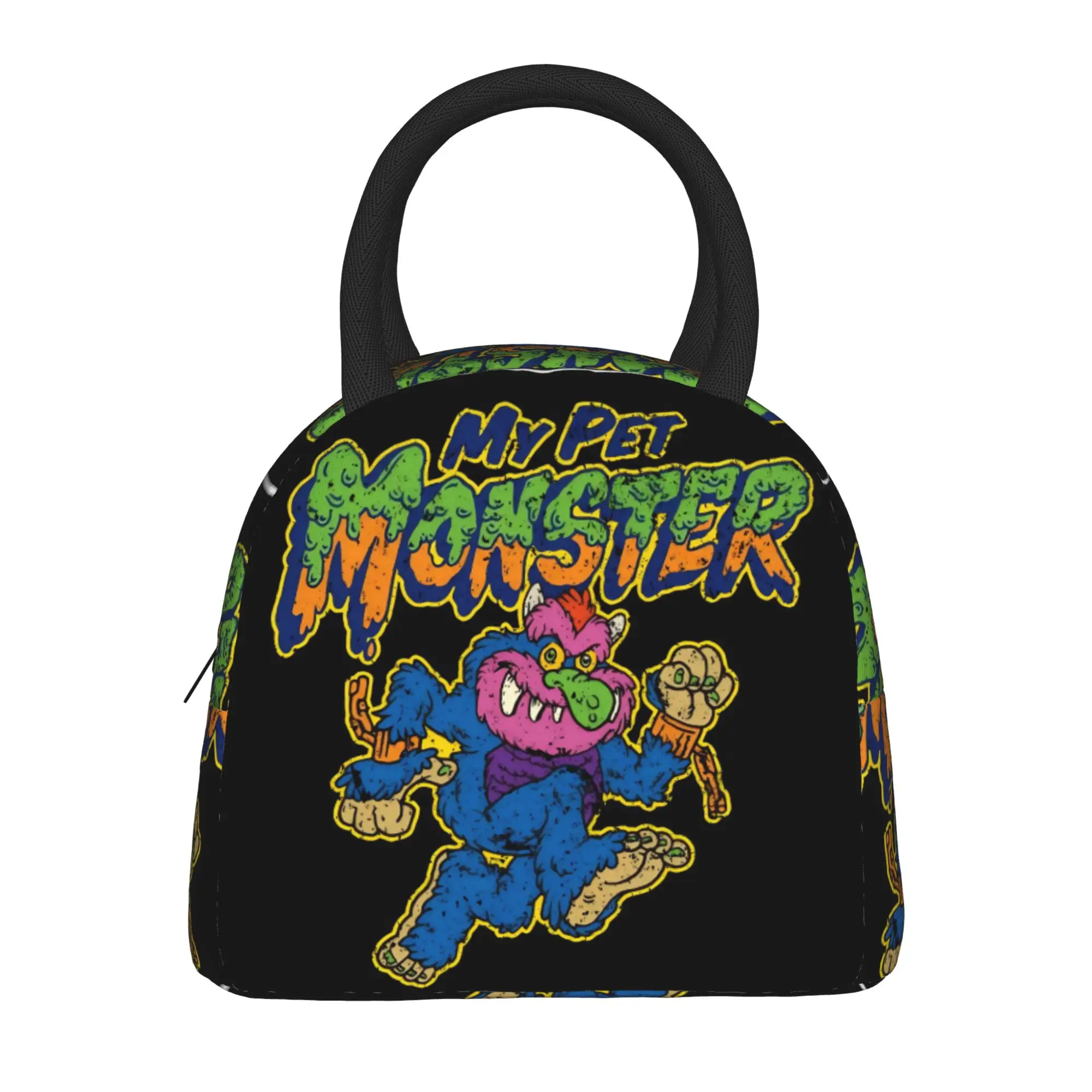 My Pet Monsters Cartoon Thermal Insulated Lunch Bag for Work  Reusable Food Bag Container Men Women Cooler Thermal Lunch Box