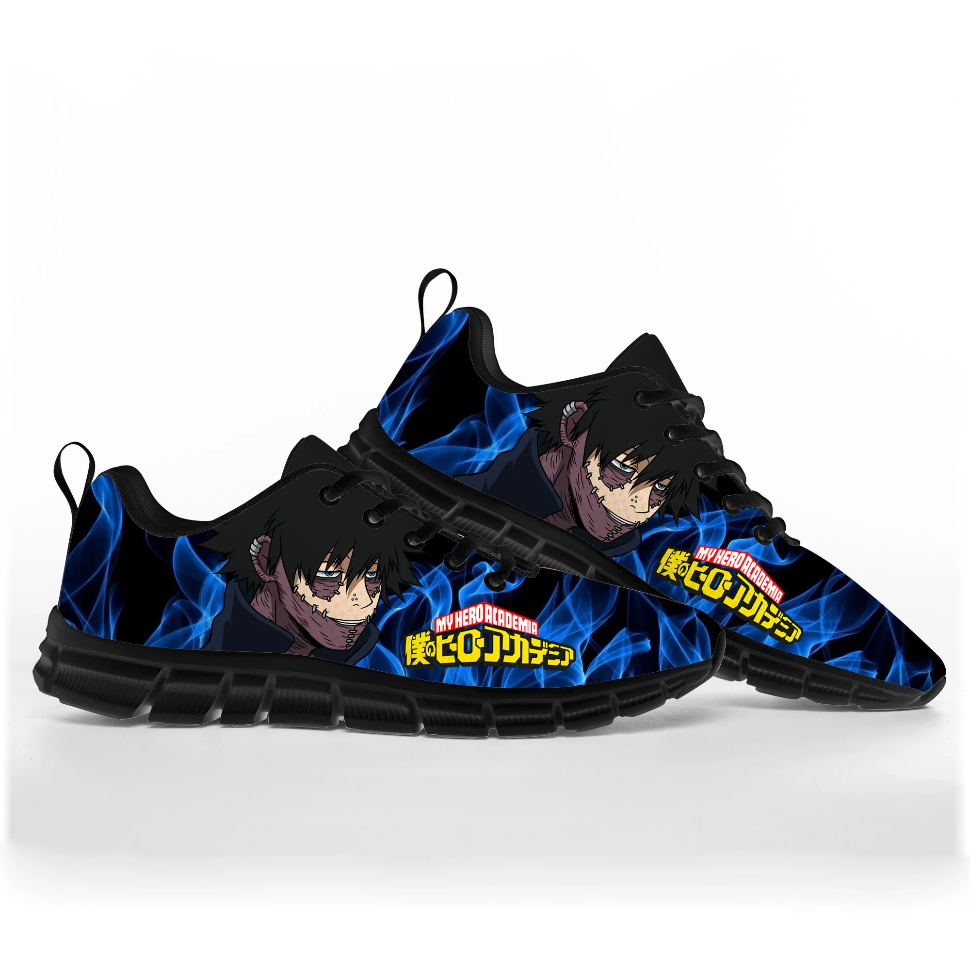 Anime meu herói academia dabi sapatos esportivos das mulheres dos homens adolescente tênis casuais personalizados de alta qualidade sapatos casal