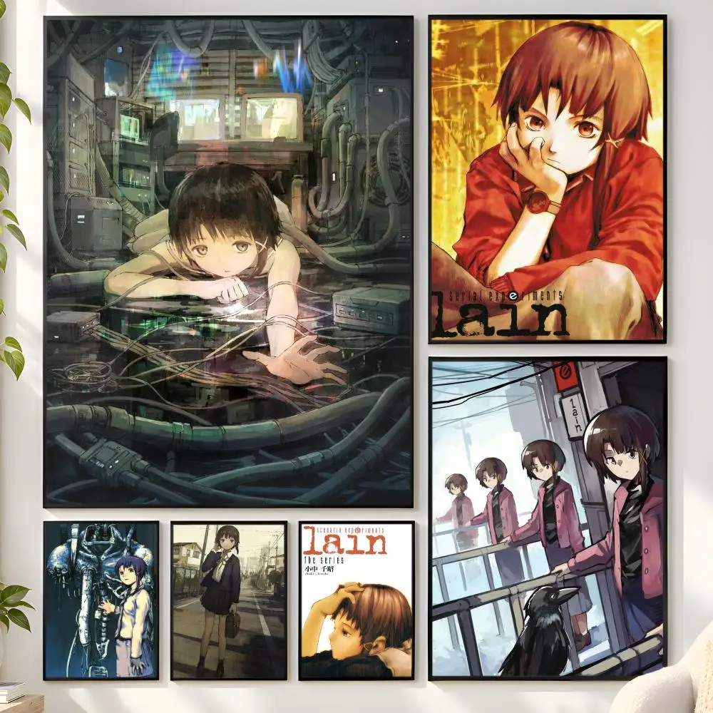 Anime S-Serial Experiments L-lain Poster Matte Wall Peel And Stick Decor Bedroom Living Room Office Dorm Home