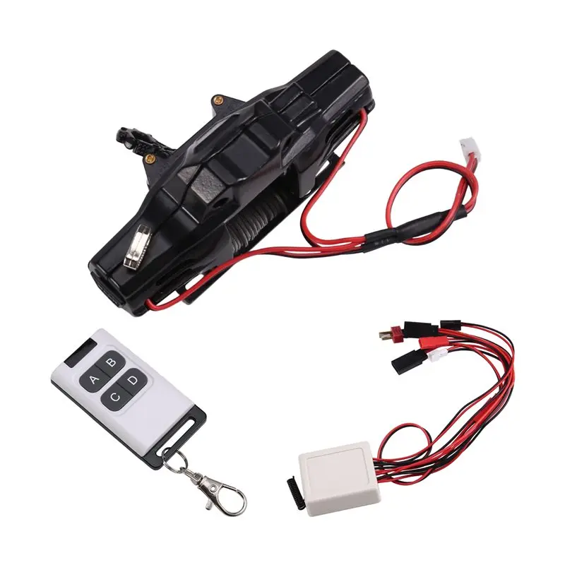 ODIES-cabrestante simulado de doble Motor construcción de Metal para coches trepadores RC a escala 1/10 1/8 Axial SCX10