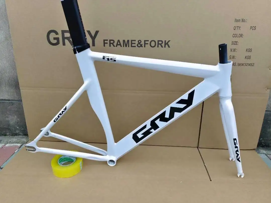 GRAY F15 Fixed Gear Bike Frame Single Speed Fixie Aluminum Alloy