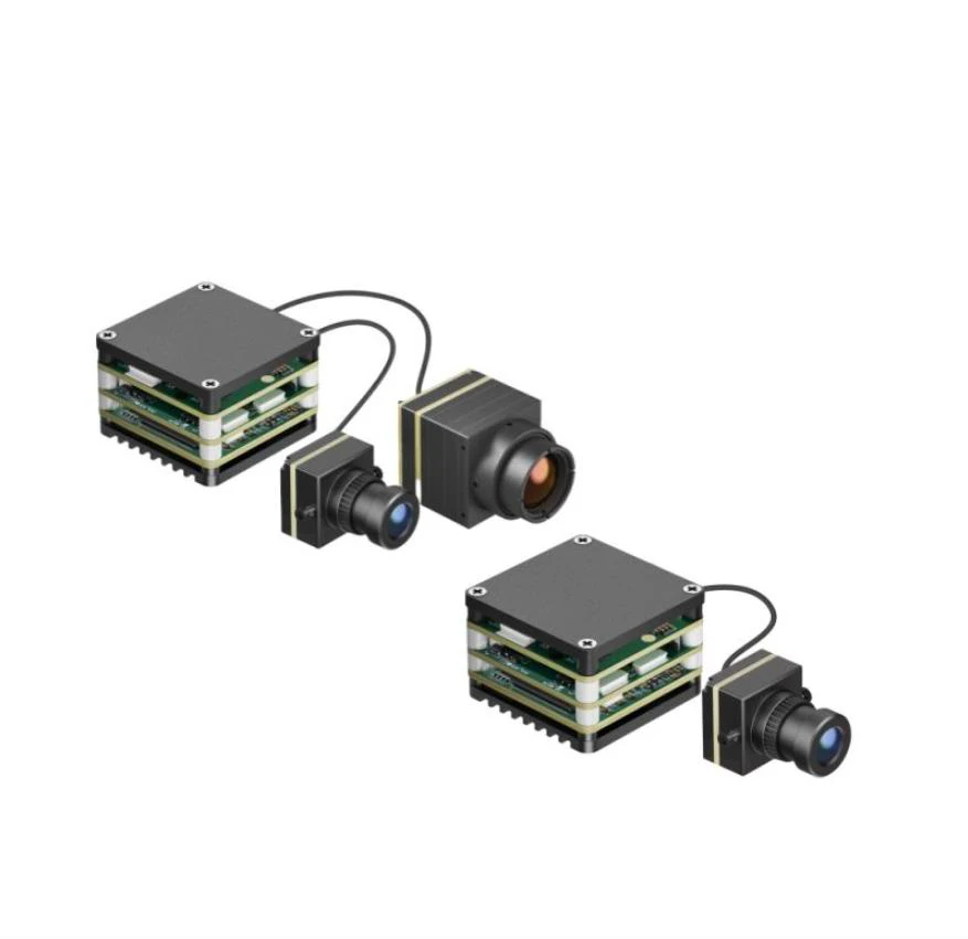 

FPV AI Camera Module Dual Cameras 1.2KM Multi-target Automatic Locking Tracking Strikes Traversing FPV Drone Intelligent Module