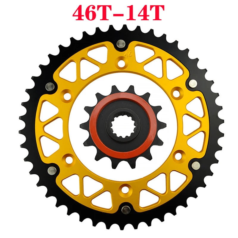 Motorcycle 45T~52T 14T Front & Rear Sprocket For SUZUKI DR250 DR-Z250 RM250 RMX250 DR350 DR-Z400 DRZ400S DRZ400SM RV90 DR350SE