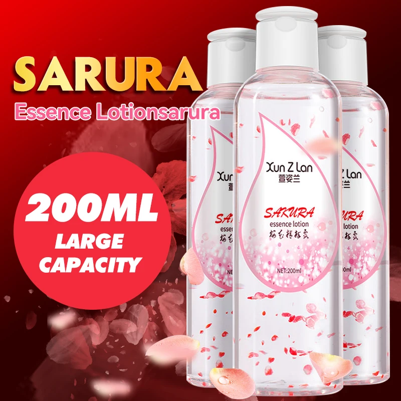 200ML Lubricant For Sex Lube Sexo Lubricante Sexo Adult Sex Lubricants Sexual for Oral Vagina Anal Gay Sex Oil Cherry Blossom