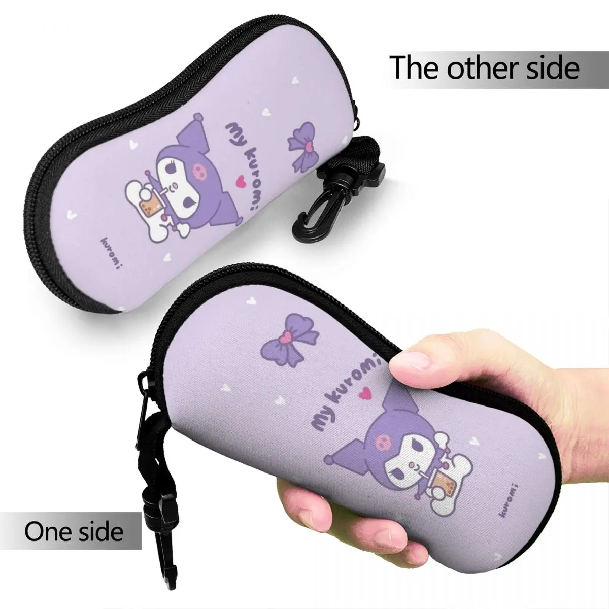 Kawaii Kuromi Sanrio Glasses Case Lightweight Sunglasses Storage Box Ins Style Eyeglasses Box