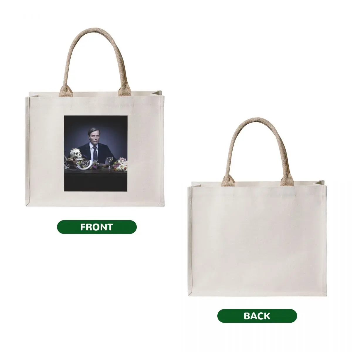 Mads Mikkelsen hannibal Tote Bag cute pouch bag custom tote bag Shopper Women's handbag