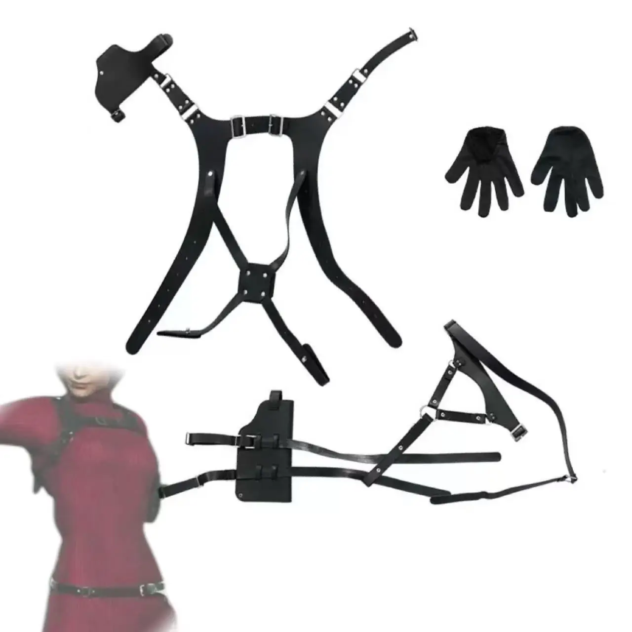 

Ada Belts Wong Cosplay Costume Waistband Evil 4 Halloween Carnival Party Props Accessories