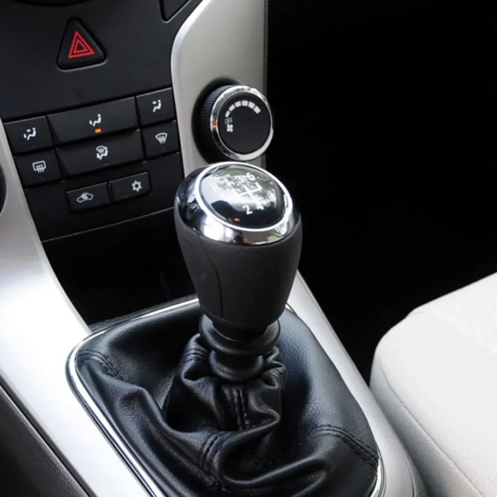 5 6 Speed MT Gear Shift Knob LHD For Chevrolet Cruze Aveo 10-16 Onix 13-19 Sonic 2012-2014 Manual Head Replacement Accessories