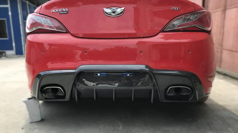 

Подходит для Hyundai 09-12 Genesis Rohens Coupe EPA Style Задний диффузор из стекловолокна