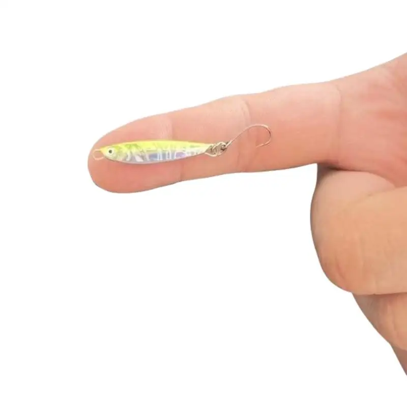 3,5g Micro-Eisenplatten-VIB-Köder, Mini-Metall-Cast-Jig-Löffel, Paillettenköder für Süßwasser-Barschangeln – Detail 2