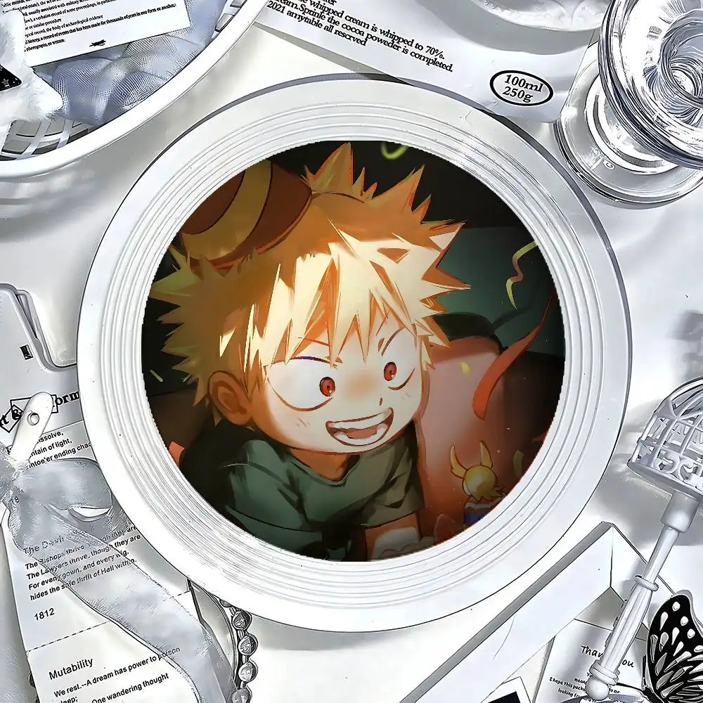 Cute K-katsuki BakugouS Kawaii Enamel Pins Handmade Round Brooch L Killer Yagami Light Cosplay Badge Backpacks Jewelry Gifts