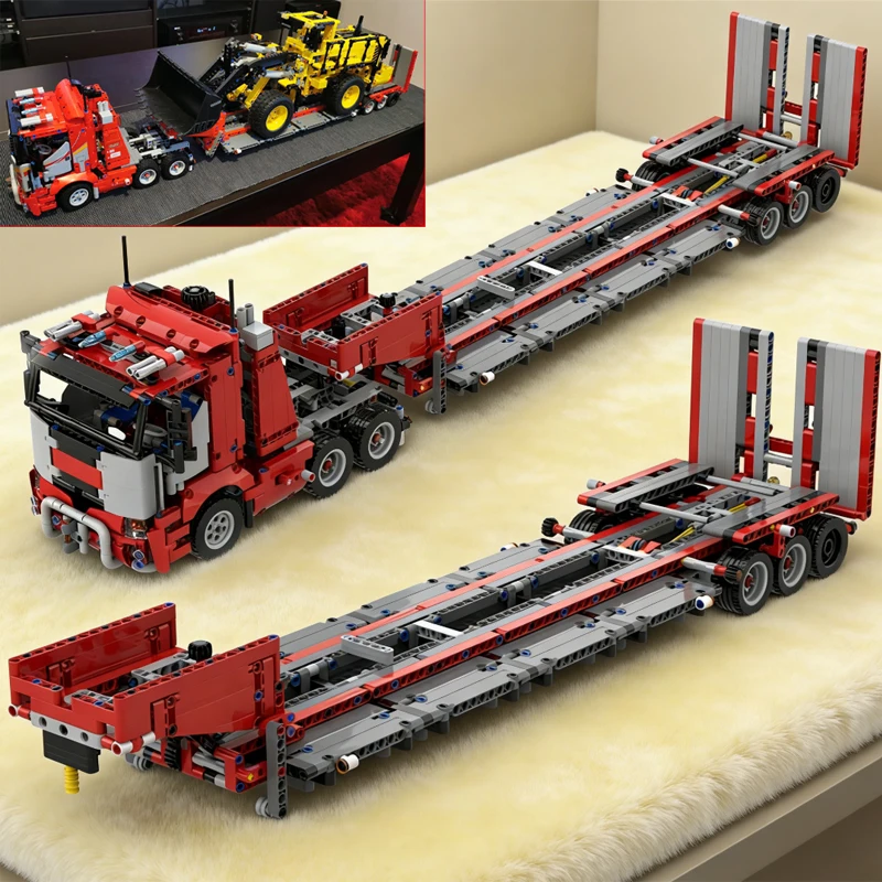

NEW Heavy Duty Truck & Trailer For 42030 L350F Wheel Loader Truck Building Blocks Technology DIY Assembly Bricks Kids Toys Gifts