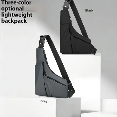 Men's Versatile Casual Chest Bag Multi-color Option Crossbody Shoulder Bag for Daily Commuting Outings