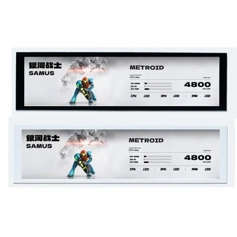 Turzx Smart 8.8 Inch Monitor IPS Display,Secondary Screen 1920 x 480 Easy Type-C Driver Multi-themes MOD Freely Aida 64