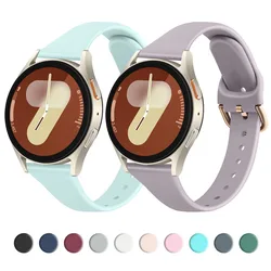 20mm Slim Silicone Strap For Samsung Galaxy Watch FE 7 6 5 4 40mm 44mm/Watch 4 6 Classic/Active 2/5Pro 45mm/Watch 3 41mm Band