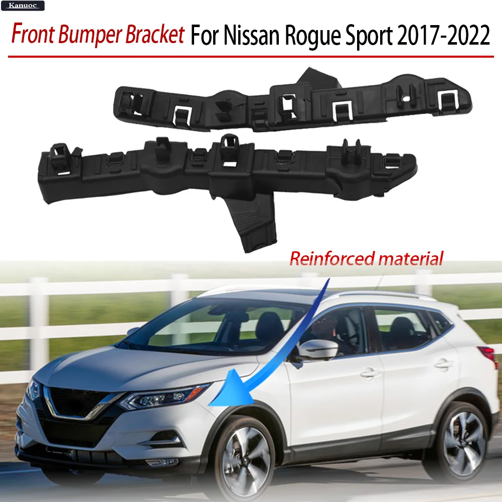 For 2017-2022 Nissan Rogue Sport OEM Quality Front Bumper Bracket Set Left and Right - High Strength