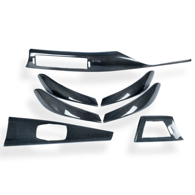 For  3 4 Series F30 Real Carbon Fiber Center Control Panel KIT