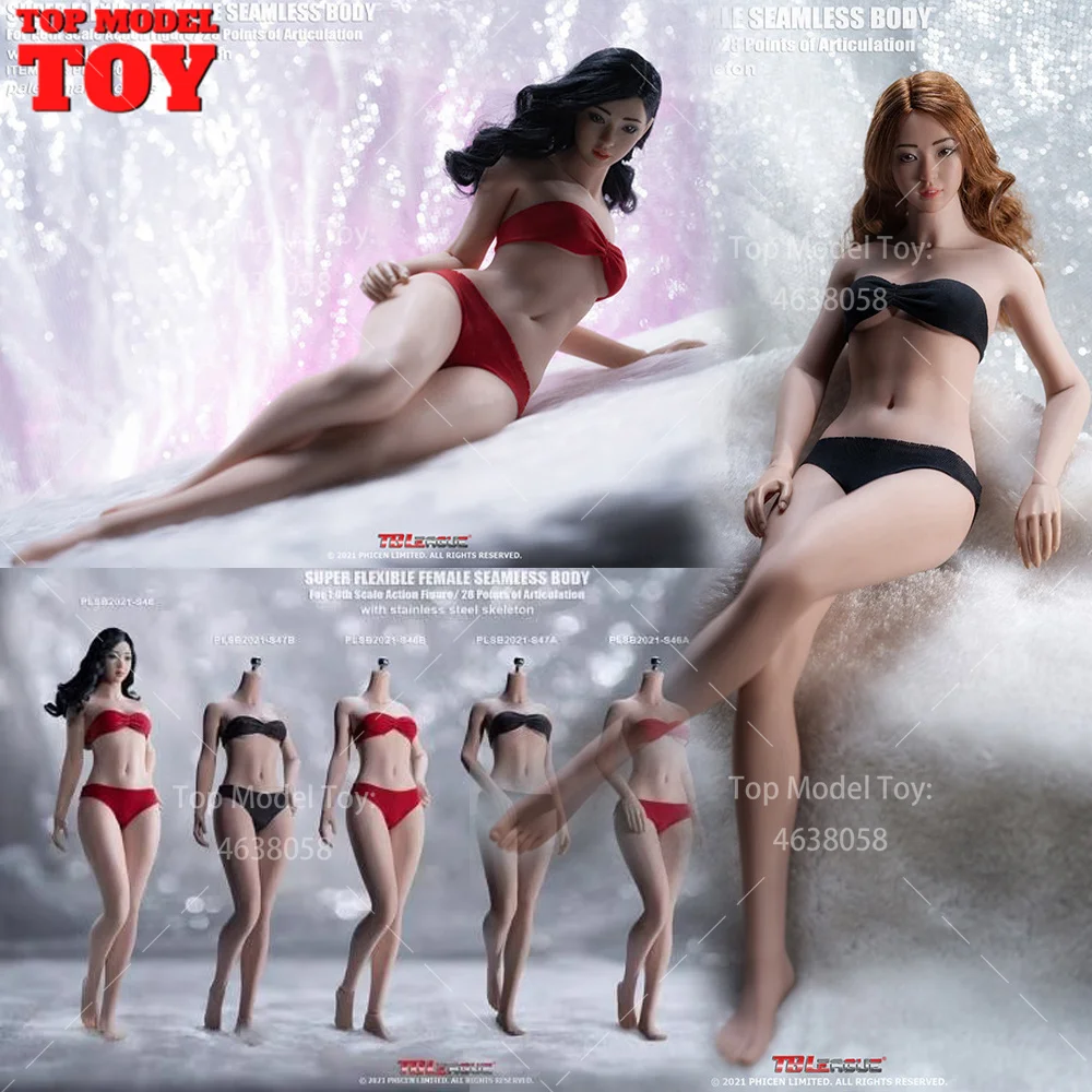 

TBL PLSB2021-S46 S47 1/6 Scale Small Bust Seamless Body 12'' Pale/Suntan Skin Super Flexible Female Body Action Figure Dolls Toy