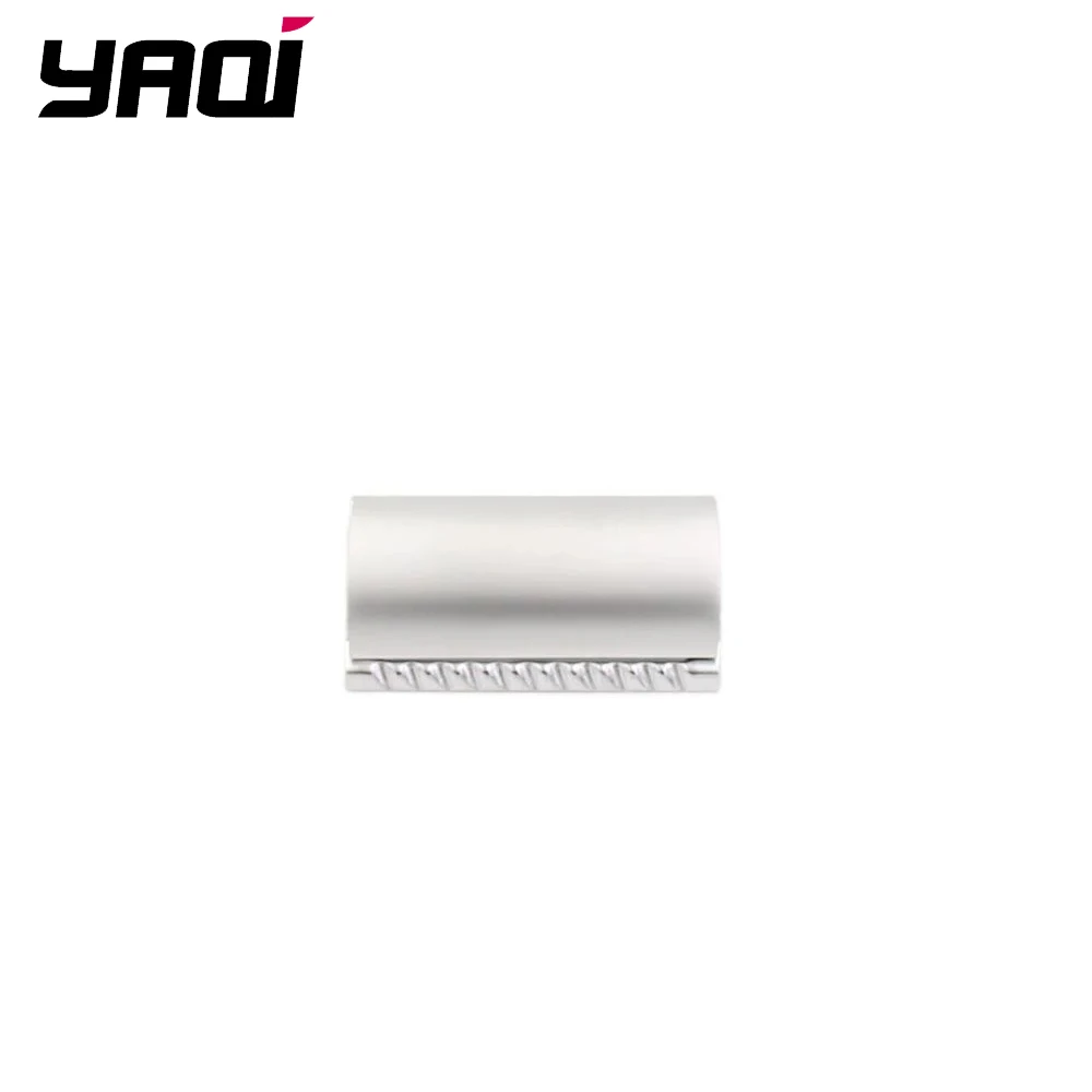 Yaqi Matte Chrome Color Scalloped Bar Double Edge Safety Razor Head for Mens