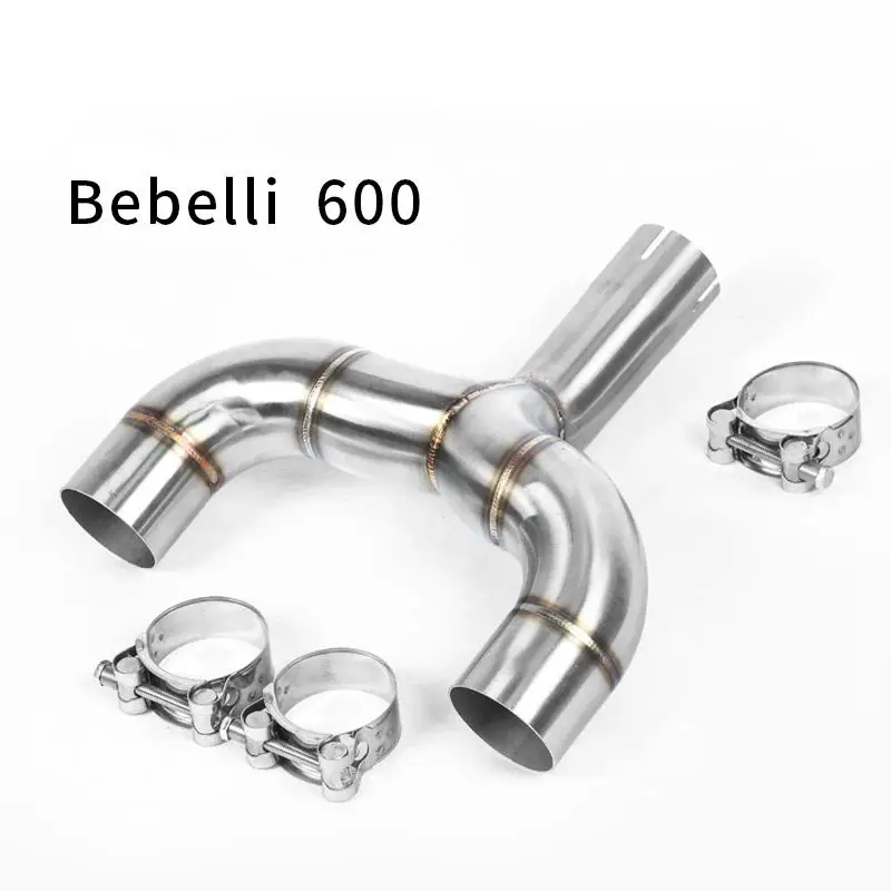 

Dual-Outlet Tube For Benelli TNT 600 BN600 BJ600 Motorcycle Exhaust Tail Mid Link Pipe Connect 51mm Muffler Tips Stainless Steel