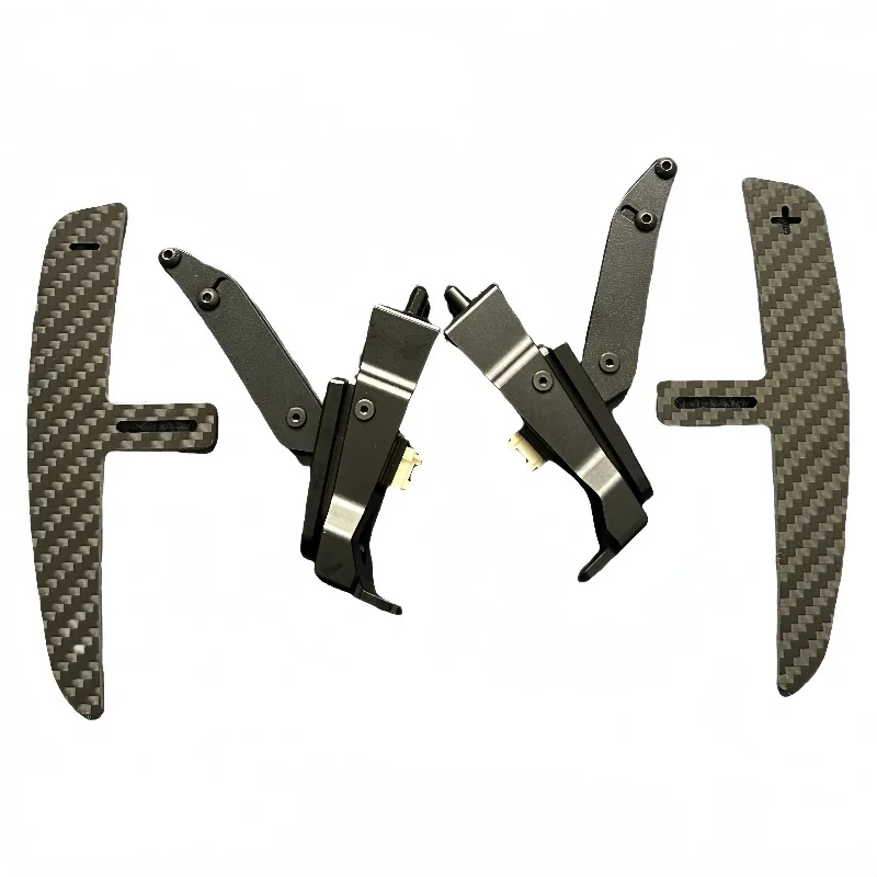 

For 718 GT4 718 GT4 RS 982 Dry Carbon Fiber Magnetic Shift Paddles Replacement Extended Shift Paddles Shift Dial