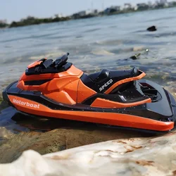 2.4g 15km/h High Speed Racing Motorboat Waterproof Rechargeable Radio Controlled Speedboat Boy Toy Birthday Gift Present