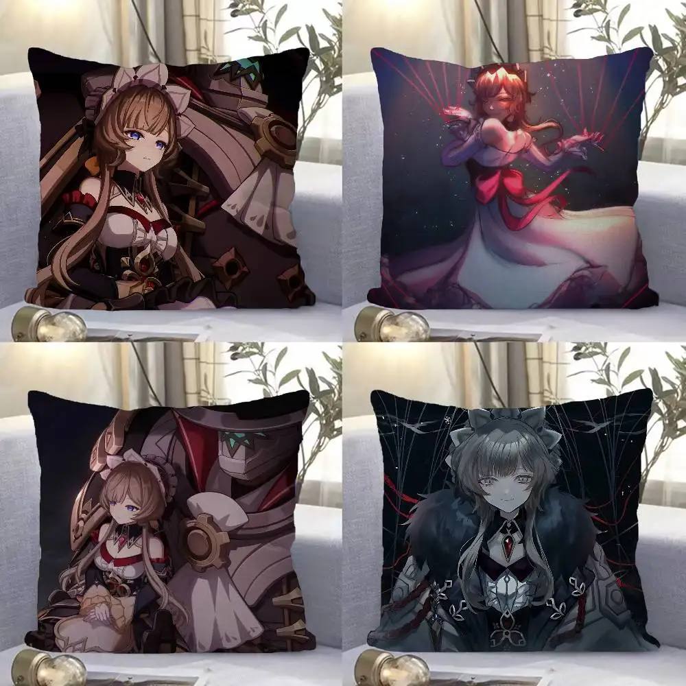 Game Genshin Impact Sandrone Lucky Dragon pillow cover sofa cushion cover home room decoration children gift