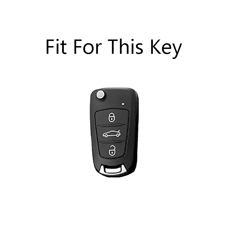Zinc Alloy Car Key Case Cover for Hyundai i10 i20 ix20 i30 ix35 for Kia Ceed Soul Sportage Venga Keychain Lanyard Accessories