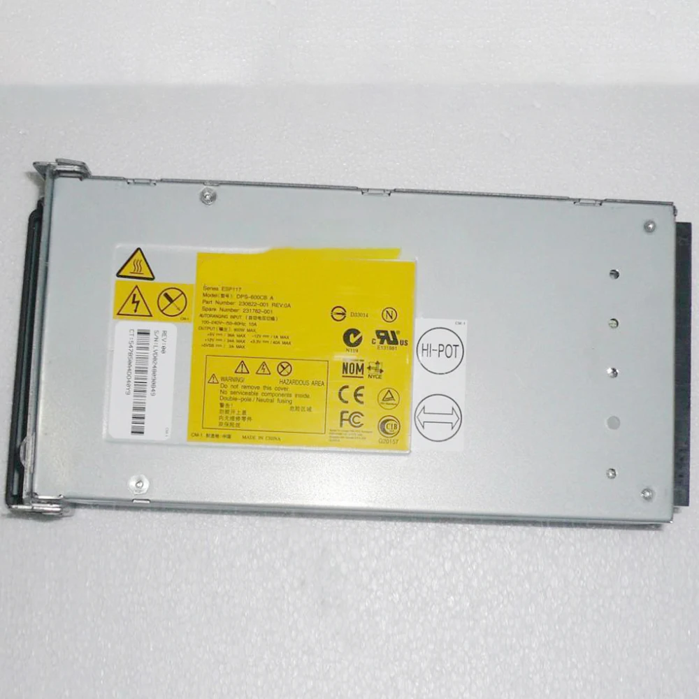 DPS-600CB A Untuk Catu Daya Server HP ML570G2 ML530G2 231782 -001 230822 -001 600W
