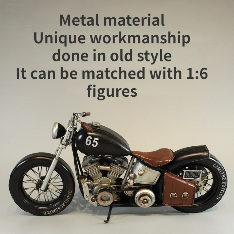 New To 1/6 Specials Die Cast Metal Handmade American Metal Biker Office Model Furniture Display Collection Toys For Children