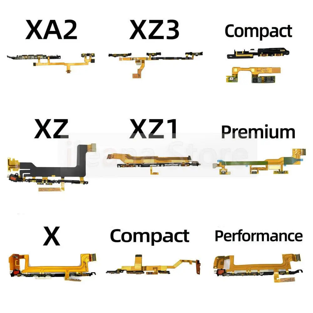 Aiinant Power on off Volume Buttons Side Key Flex Cable For Sony Xperia X XZ XZs XZ1 XZ2 XZ3 1 2 3 Compact Premium Performance