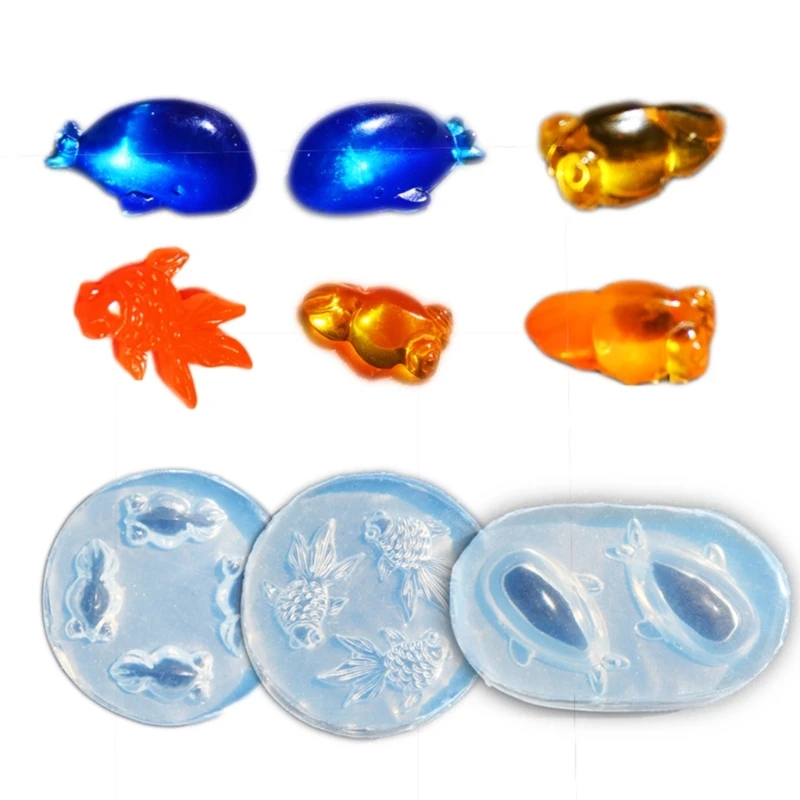 

Silicone Jewelry Making Kits Fish and Whale Shaped Mould for Artisans and Crafters Epoxy Moulds