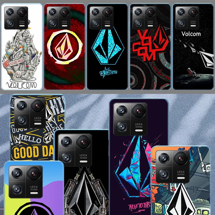 Volcom Logo Cases Phone For Xiaomi Poco F7 14 11 Ultra 13 15 Pro Mi 12T 12X 11i 12 10 9 8 Lite 11T 10T 9T Pro CC9 Soft Cover