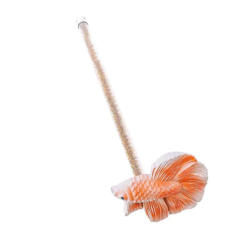 Aquarium Betta Training Wand Resin Playing Stick Active Healthy Betta Fish Equipment Resin Fish Decoration Fish Stick ﻿New