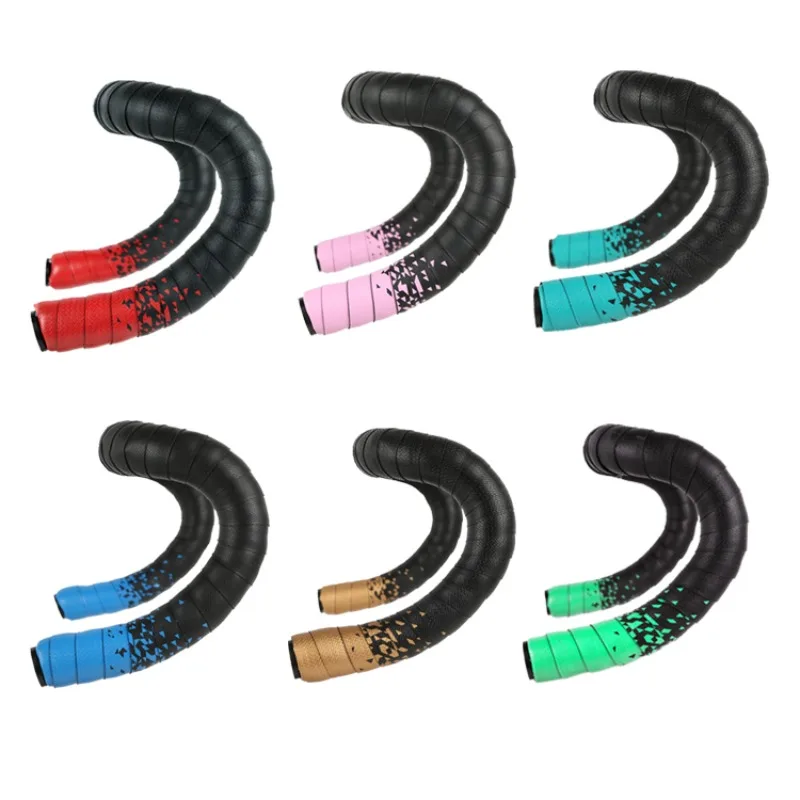 Road Bicycle Handlebar Tapes Anti-slip Road Bike Handle Bar Tapes PU EVA Shock-absorption Bike Bar Bandage Cycling Parts