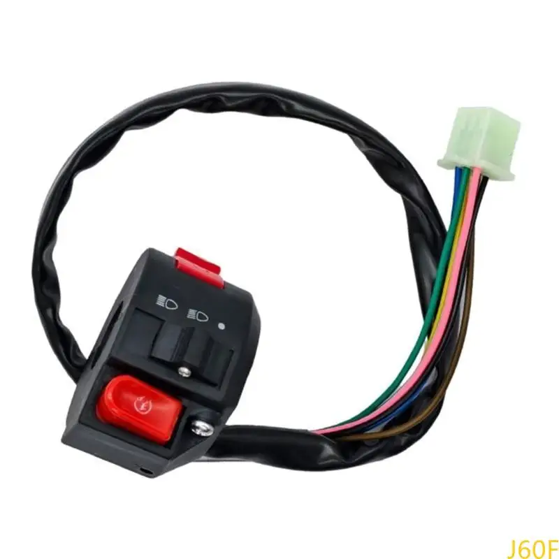

J60F High Temperature Resistant Motorcycle Engine Cut Off & Light Activation Switch Waterproof for Customization Enthusiasts