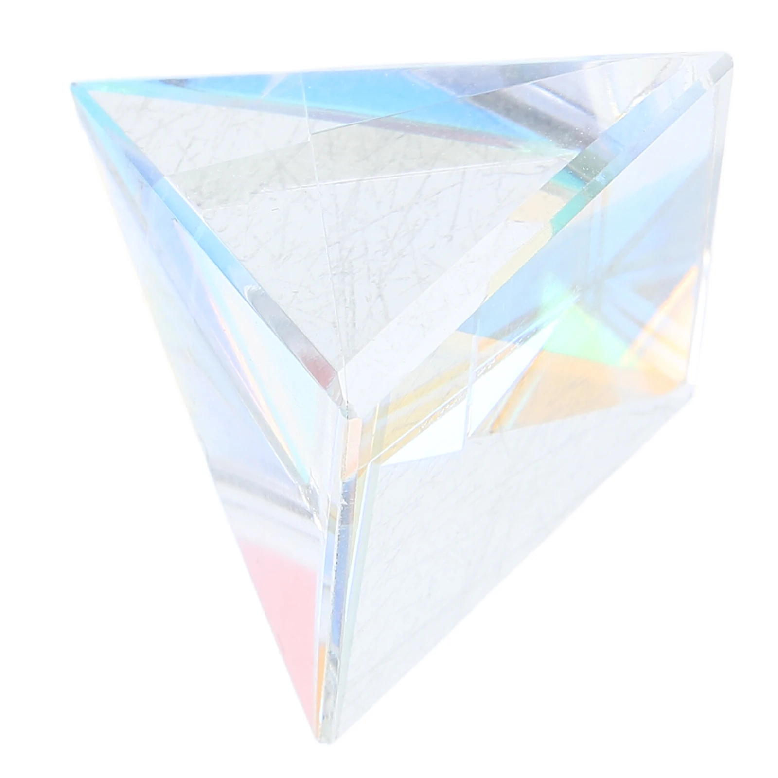 

1 Set Sun Catcher Prism Pyramid Color Mixing Light Refraction Glass Optical Decor For Home Garden Window Desk Small Prism Prop