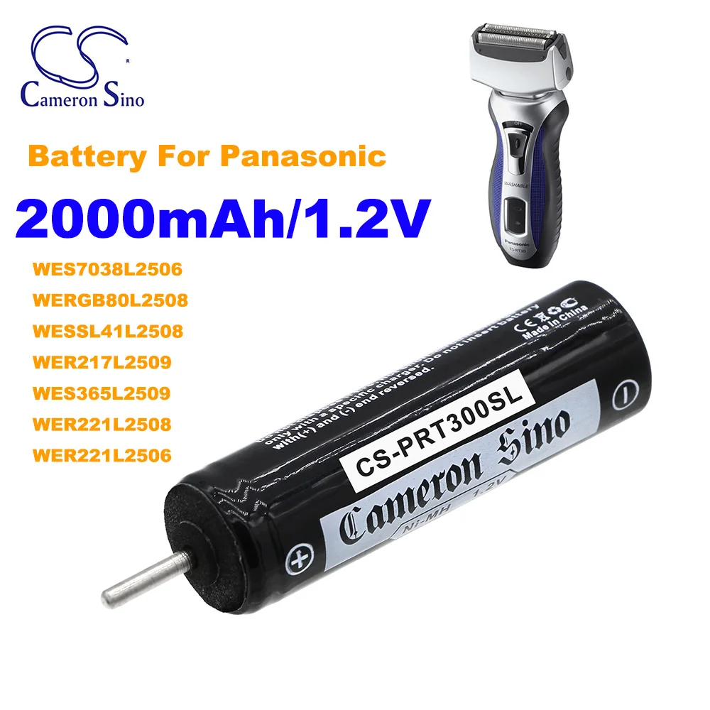 

CS Shaver WES7038L2506 WERGB80L2508 2000mAh Battery Panasonic for ES-RT30 ES-RT40 ES-SA40 ES3042 ES4001 ES4025 ES4027 ES4033