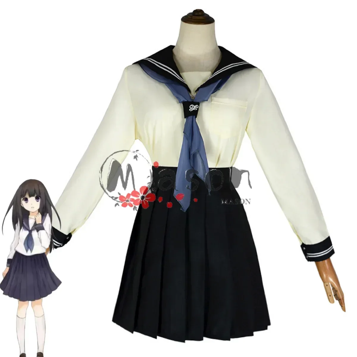 Anime Hyouka Ibara Mayaka Chitanda Eru Cosplay Costume Japanese Jk School Uniforms White Shirt Skirt Woman Kawaii Carnival Suit